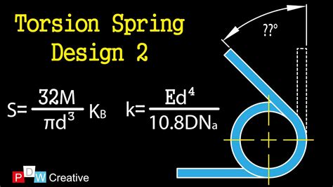 This means that if your spring has 5. . Torsion spring design calculator excel